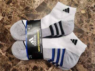 Adidas Mens Low Cut Socks Pairs New Shoe Size 6-12