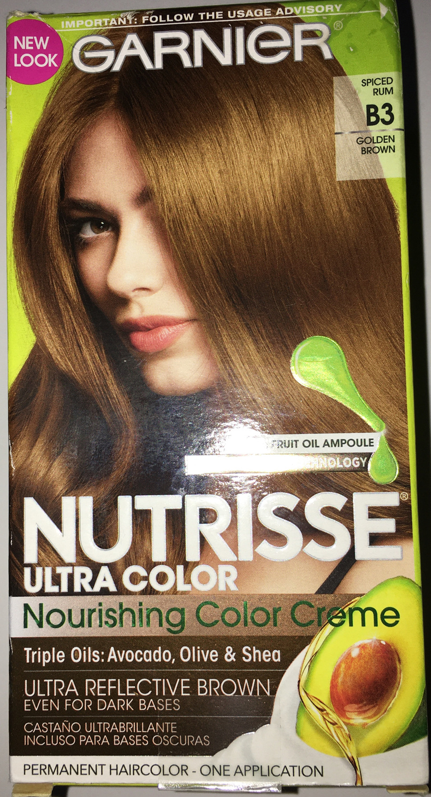 Garnier Nutrisse Color Creme B3 Golden Brown Haircolor 2d2 for sale