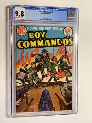 boy commandos 1 cgc 9.8 White Pages Dc Comics 1973 Jack Kirby￼￼