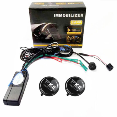 Universal 2.4G Wireless Immobilizer Car Alarm Engine Lock System Anti-Hijacking