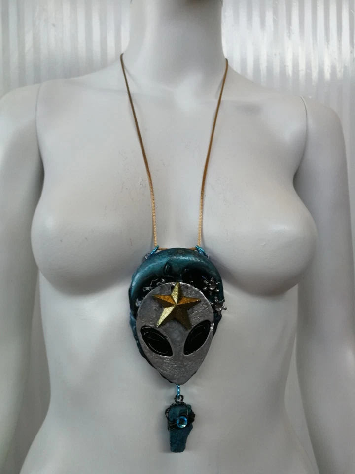 Магический талисман ювелирных изделий ожерелье амулет подвеска Луна звезды пришельцы камень фурурист - Изображение 4 из 4