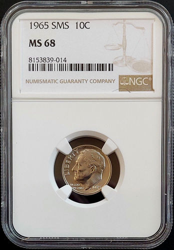 1965 SMS Roosevelt Dime certified MS 68 by NGC!