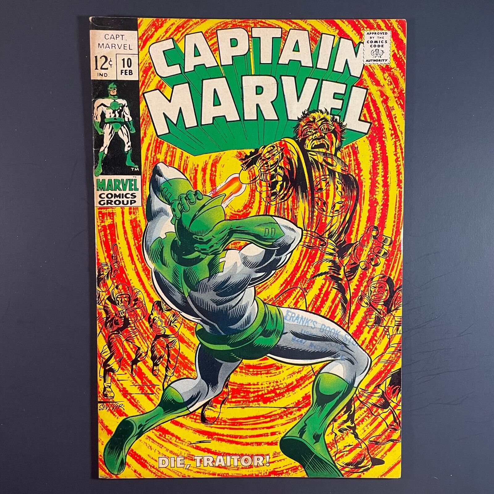 Captain Marvel 10 Silver Age 1969 Marie Severin cover Don Heck Arnold Drake