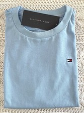 NWT, Boys TOMMY HILFIGER Blue Short Sleeved T-Shirt. Size 6