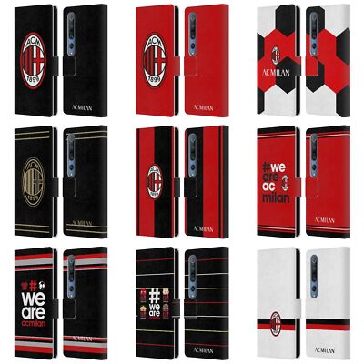 OFFICIAL AC MILAN CREST LEATHER BOOK WALLET CASE COVER FOR XIAOMI PHONES