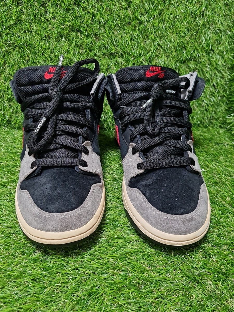 NIKE DUNK MID PRO SB #314383-005 MEN SIZE 8 BLACK VARSITY NIKE DUNK MID PRO SB #314383-005 MEN SIZE 8 BLACK VARSITY