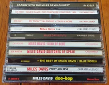 MILES DAVIS 9 CD 10 Discs Collection Lot: COOKIN WITH Kind Of Blue ESP Doo-Bop +