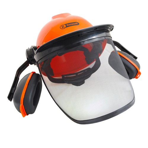 Rocwood 02560 Chainsaw Safety Helmet Red/Silver for sale online eBay