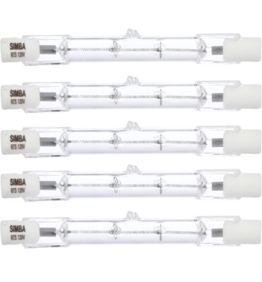 [5 Pack] Simba Lighting R7S 118mm 150W T3 Double Ended Lamp
