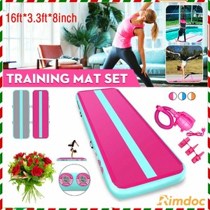 Large Inflatable Airtrack Tumbling Mat – Extra Thick Exercise