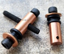 Copper Binding Post Set Front, Rear, Screws, Washers, Ball Forward Tattoo Supply