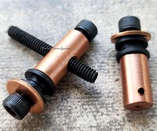Copper Binding Post Set Front, Rear, Screws, Washers, Ball Forward Tattoo Supply