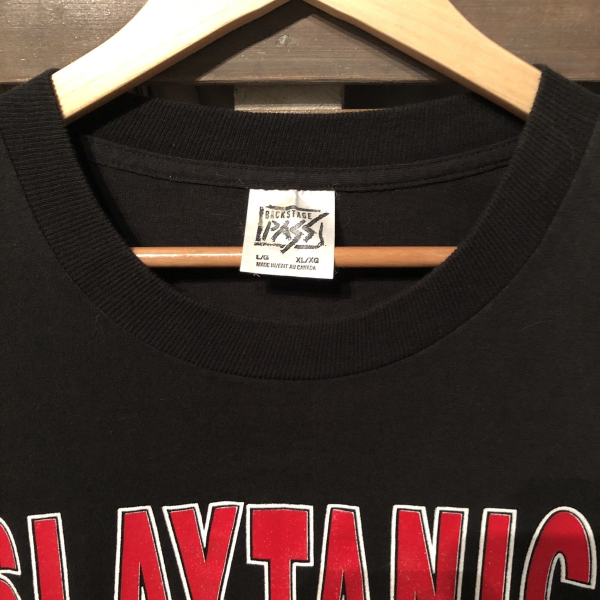 Vintage Slayer Slaytanic Wehrmacht Shirt XL World Sacrifice Tour