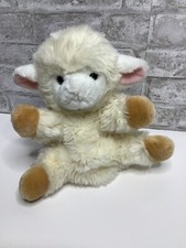 Omega Toy Lamb Sheep Hand Puppet 10  Rare Plush Vintage Stuffed Animal Easter