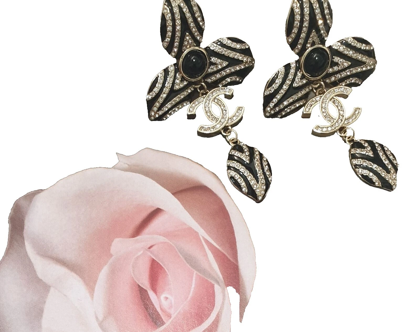 Pendientes de Moda Aro Cristal CHANEL