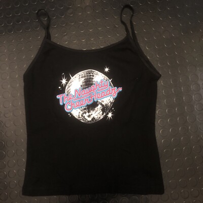 NAUGHTY CHEERHEADZ Trägertop bedruckt mit dem Design 'DISCO', aus den USA