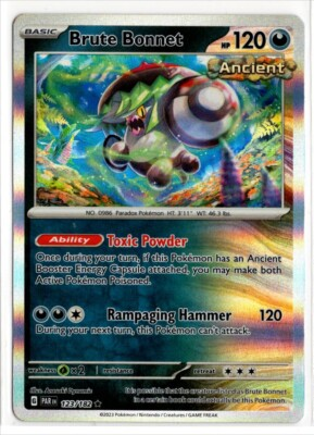 #ad Pokemon Paradox Rift Holo Rare 123 182 Brute Bonnet $1.49