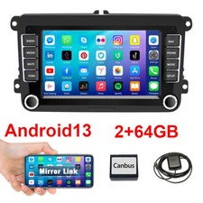 2+64GB Autoradio Android13 GPS Navi RDS für VW GOLF 5 6 Passat Touran Tiguan EOS