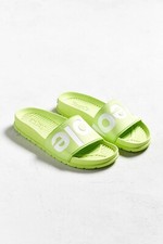 People Footwear Lennon GALAXY GREEN Open Toe Slide Sandals SIZE 12