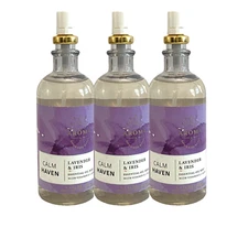 3 BATH & BODY WORKS AROMA CALM HAVEN LAVENDER & IRIS ESSENTIAL OIL MIST NEW