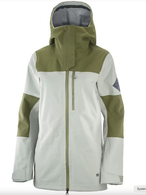 Salomon Ski Snowboard Winter Women's Jacket Shell Stance 3 Layer Iron Grey