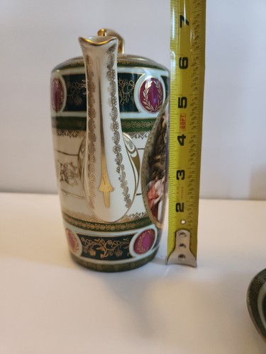 Kerag Karlsbad Tschechisches Teeservice Porzellan vergoldet Service für 4 Demitasse BILDER/BESCHREIBUNG - Bild 5 von 24