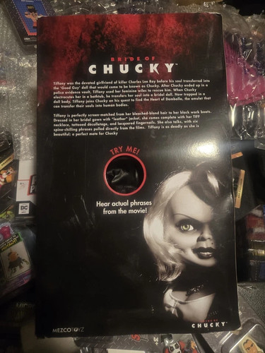 Mezco Toyz Child's Play Bride Of Chucky Talking Tiffany Horror NIB Doll 78015 - Picture 7 of 8