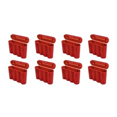 8 Red Plastic AA AAA Battery Holder Storage Cases