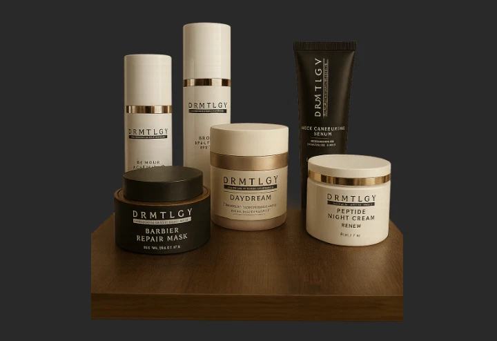 DRMTLGY 6 items Serum, SPF 45, mositurizer, PM Cream, NIgfht Cream & Neck Serum