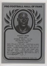 1988-2013 Pro Football Hall of Fame Metallic Rosey Brown Roosevelt Brown HOF ux6