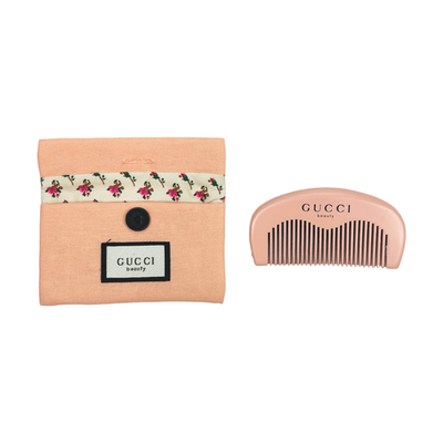 Gucci Beauty Pink Floral Pochette & Comb Gift With Purchase (GWP
