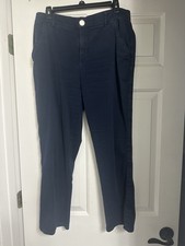Democracy Women's Ab Technology Straight Leg Pants Size Blue NOT DENIM