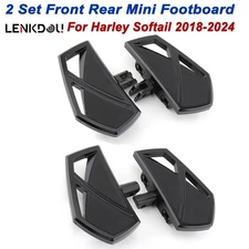 For Harley Softail M8 Lowrider Fat Street Bob Foot Peg Footrest Pedal Front Rear