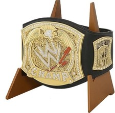 Wrestling Belt Display Case Wood Stand WWE Boxing Championship Buckles Holder