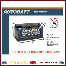 Battery fits BMW i3 335D 523 528 535D 320 728 330D 525 325D 520 019 New