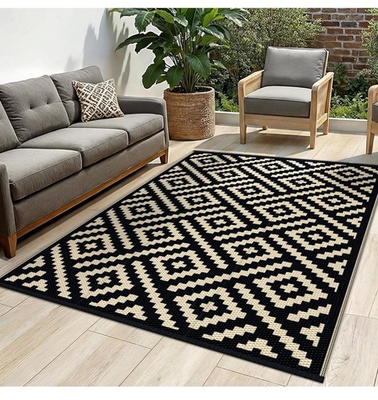 #ad Outdoor Rug for Patio Waterproof Plastic Straw Camping Rugs 5X8 Ft Reversible $30.00