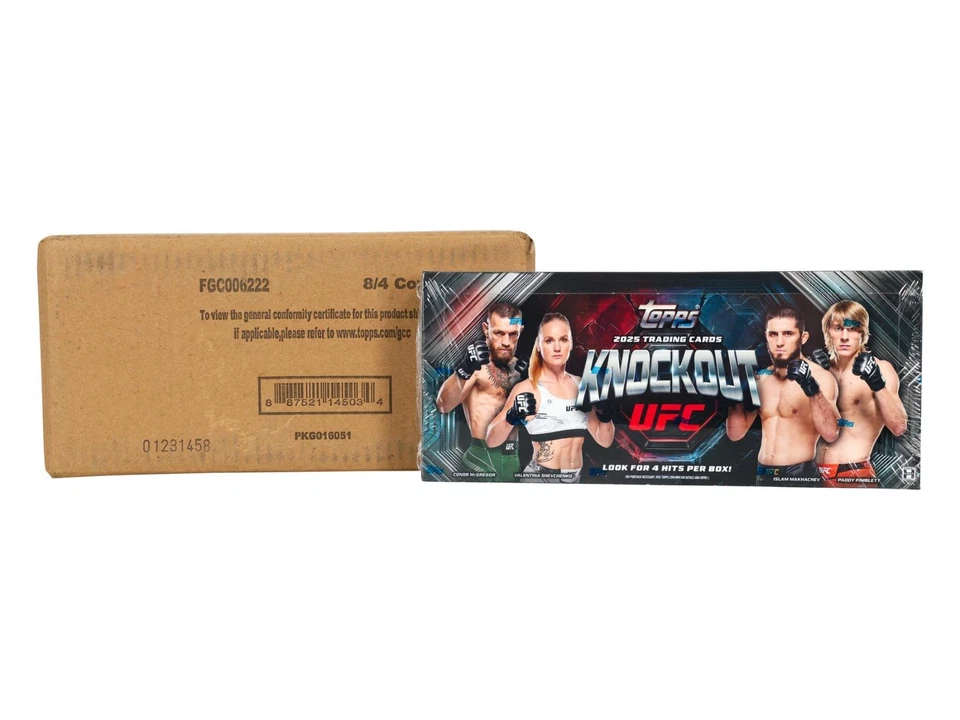 2025 TOPPS UFC KNOCKOUT FACTORY SEALED 8 HOBBY BOX CASE (1) Q0859
