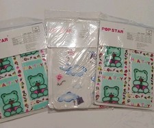 Girls tights Size Medium color white with graphics 3 Packs