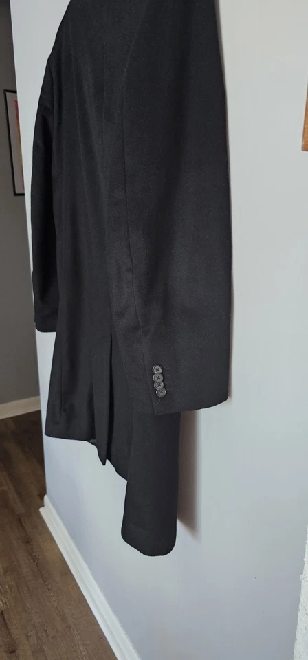 Abrigo de vestir JOE Joseph Abboud 100 % cachemir para hombre 42R negro 3 botones  Foto 4 de 4