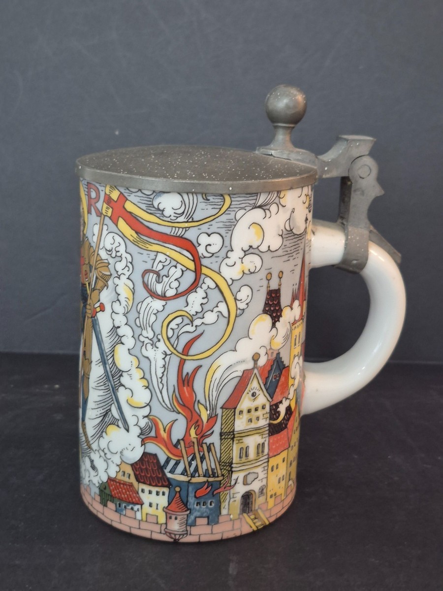 Replica Villeroy & Boch 1890 Mettlach St. Florian #1785 Pewter