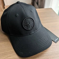 Stone Island Compass Black Baseball Cap Hat 781599661-V0029