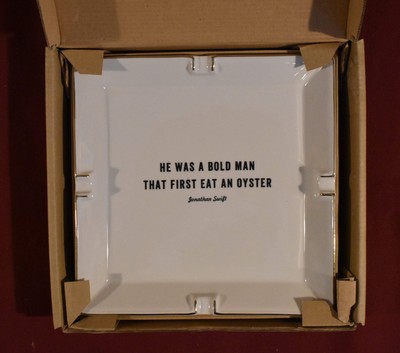 Izola Earthenware Catchall / Ashtray, He Was a Bold Man That First Eat an Oyster