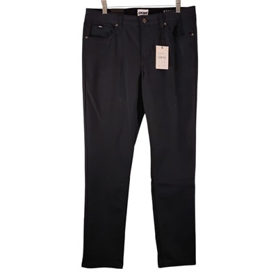 DKNY Stanton pants mens 32x32 navy blue slim fit straight leg performance