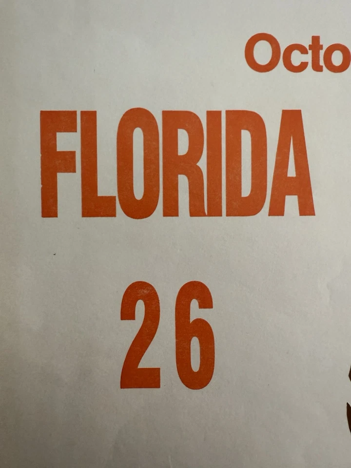Florida Gators Very Rare 1992 Florida Vs Georgia I Was There Poster None Other ! - Image 4 of 4