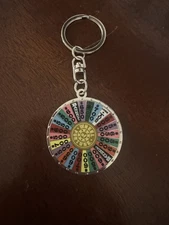 The Wheel of Fortune Spinning Wheel Keychain Key Ring