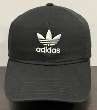Adidas Originals Adjustable Strapback Hat Black Cotton