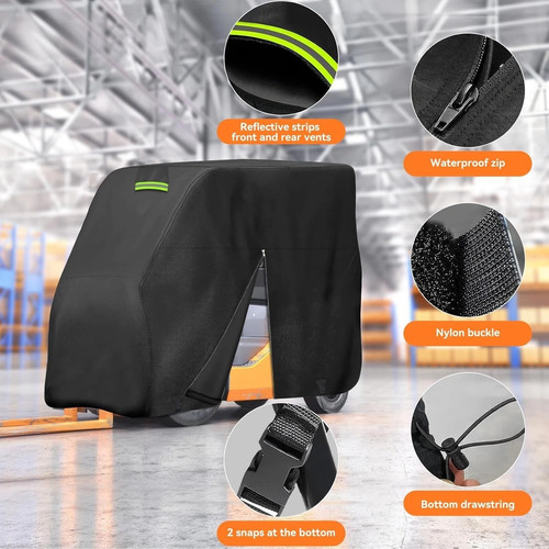 Forklift Protection Cover All Weather, Forklift Cover Waterproof 600D Fits Al... - Picture 6 of 7