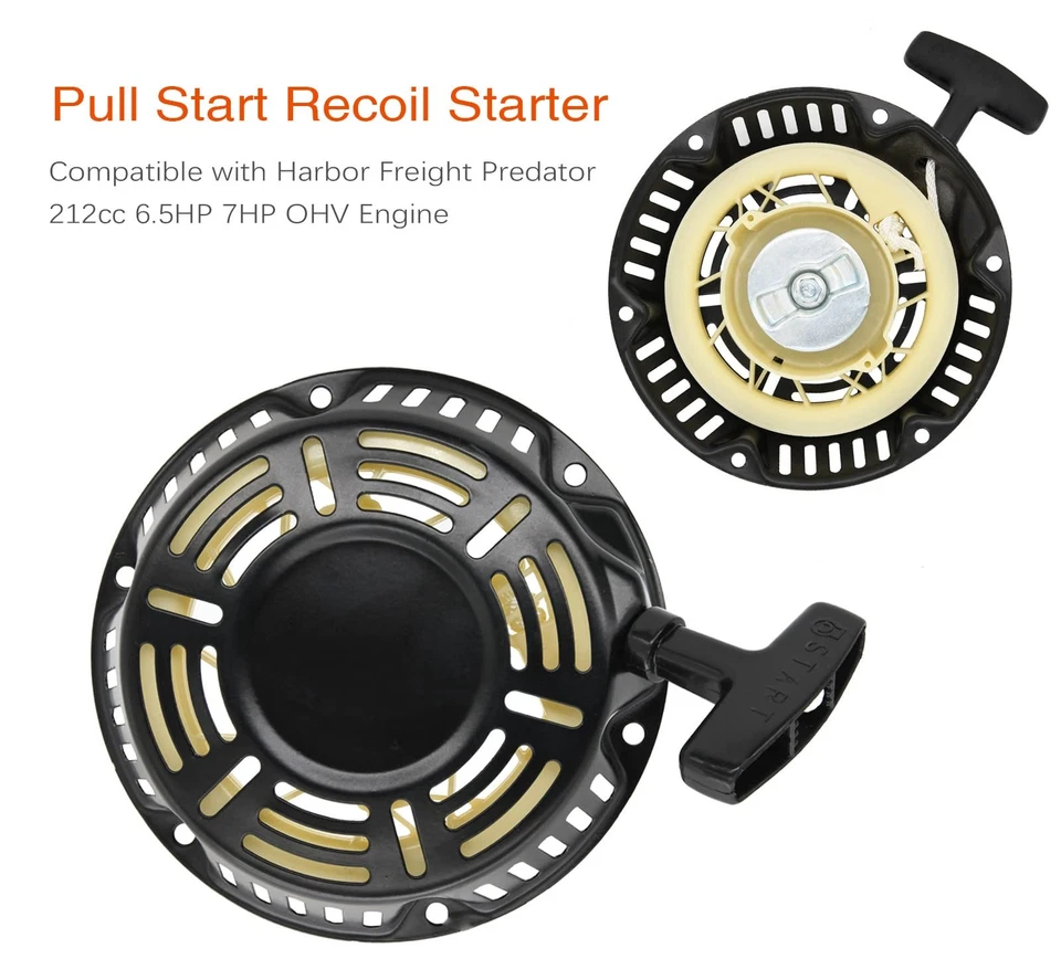 Pull Start Recoil Starter, Rain King Recoil Starter with Predator 212cc 6.5HP... - Image 4 of 4