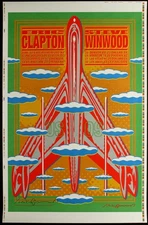 Eric Clapton Steve Winwood 2009 Tour Poster Signed Proofsheet Van Hamersveld