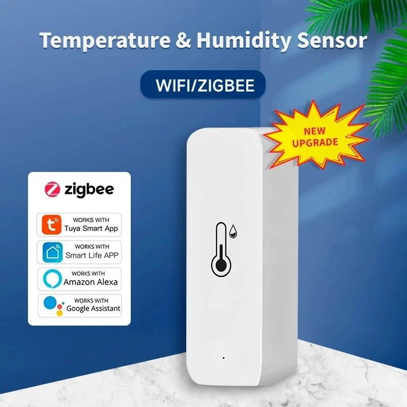 Tuya WiFi Zigbe Temperature Humidity Sensor Thermometer Hygrometer Smart Home UK
